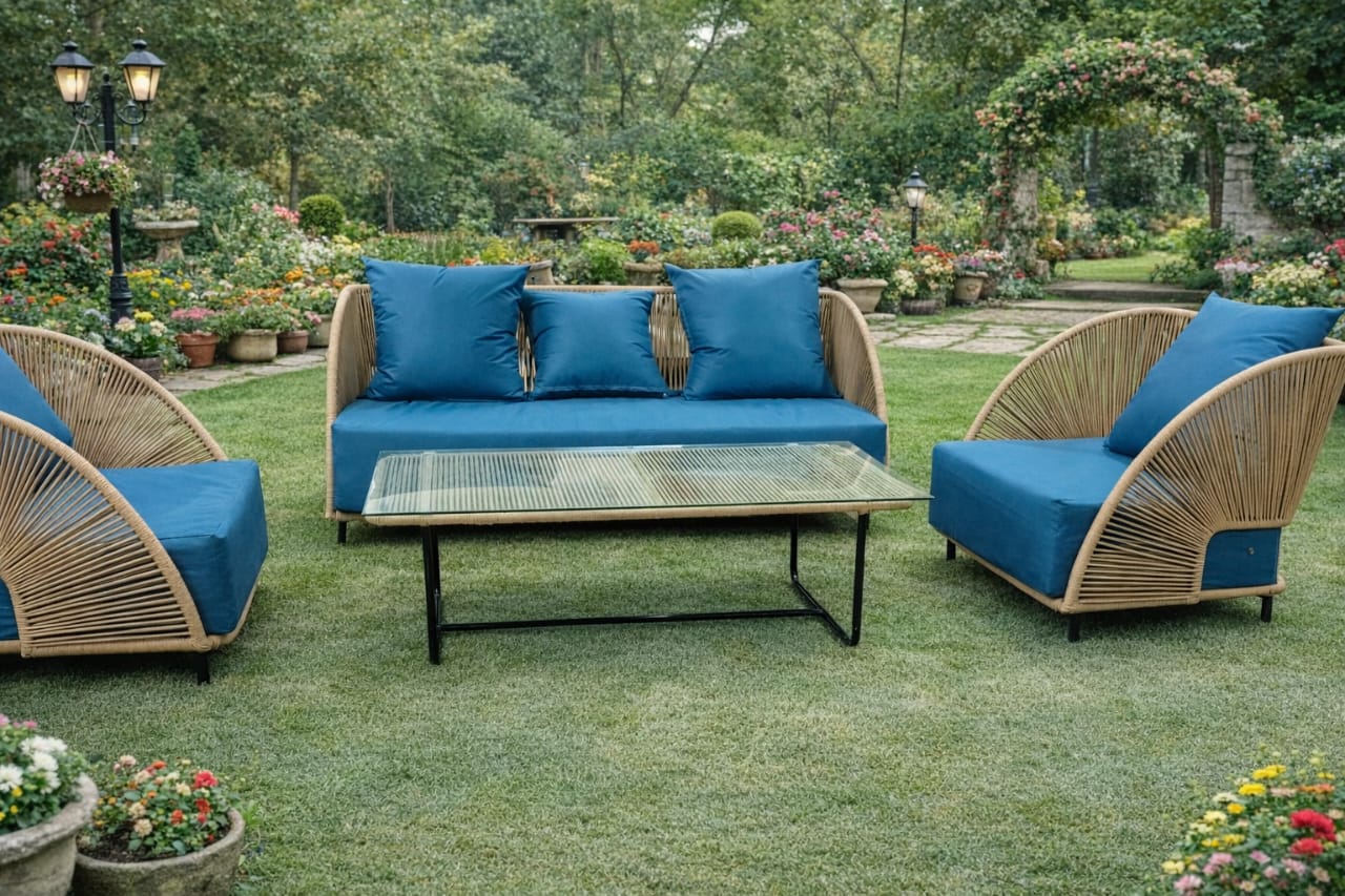 outdoor rattan (or wicker) sofa set