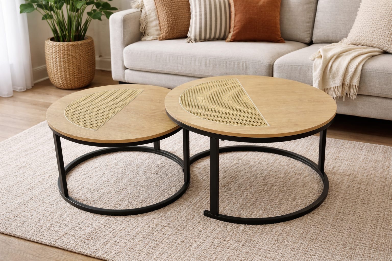ROUND NESTING  TABLE SET